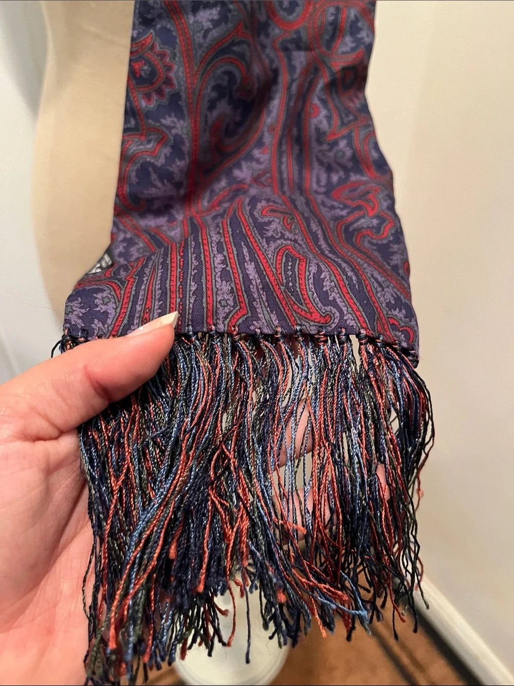 Saldarini Silk Fringe Scarf
